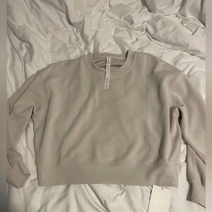 Lululemon White Opal Perfectly Oversized Crewneck Sweatshirt NWT